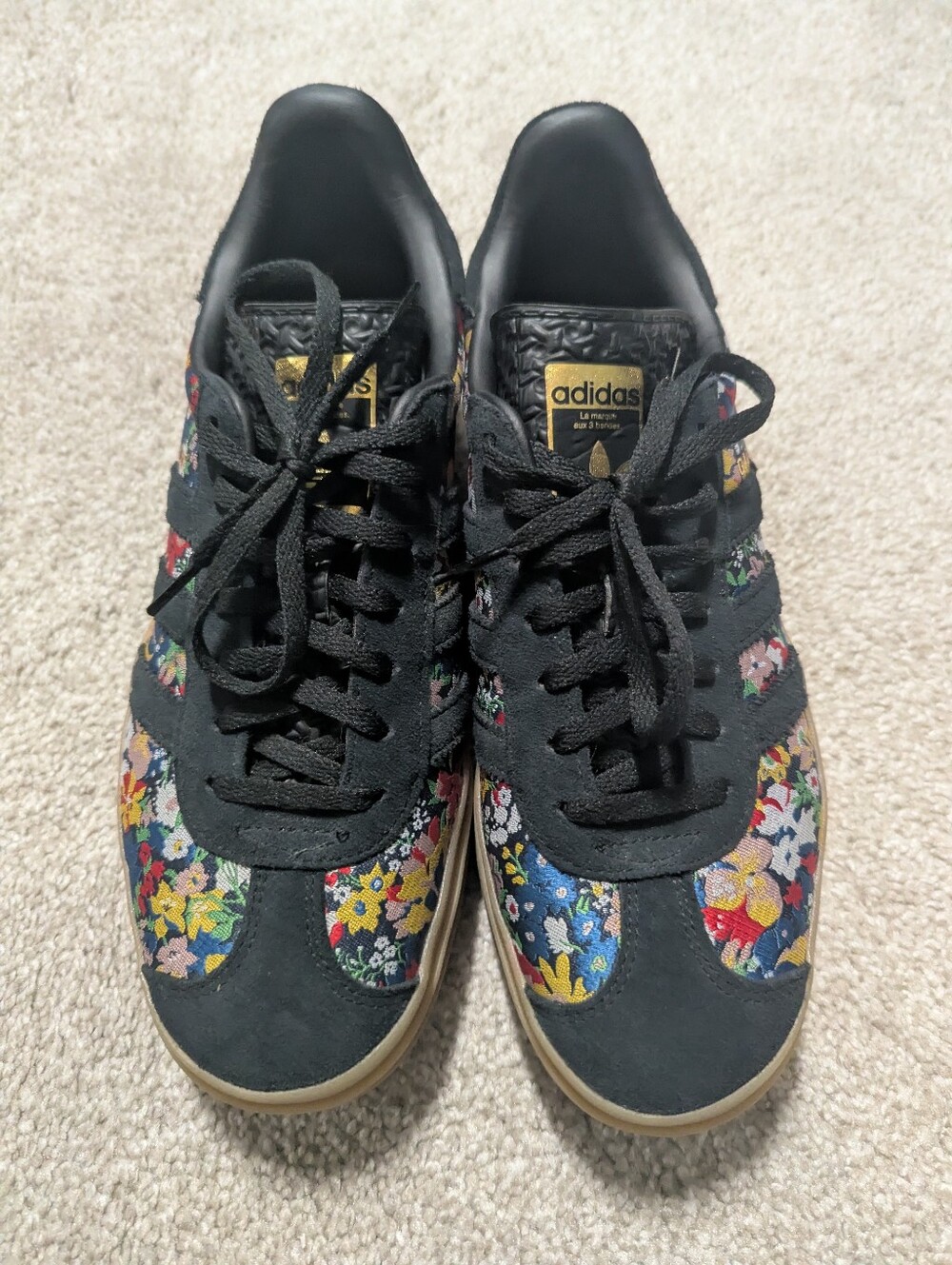 Adidas Liberty London floral sneakers sz 9.5 EUC